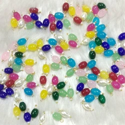 Oval Shape Glass Beads