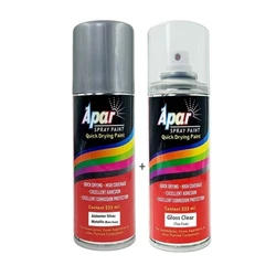 Metallic Car Spray Paint, Silver colour, Wood type