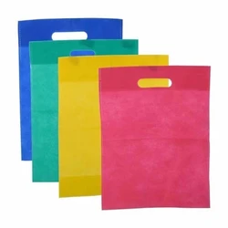 Cloth Carry Bag, White color, plain patterm