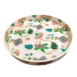 Round Serving Trays Uses Customized Hotel Printed Tray Sets