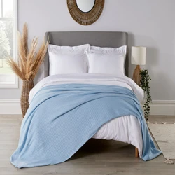 Cotton Cellular Blanket, Easily washable