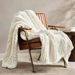 Crochet Thick Blanket 100% hand-woven fabric