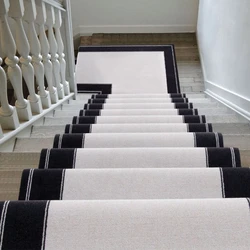 Modern Stair Runner Carpet Pre-applied adhesive