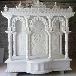 Carved Marble Pooja Mandir