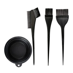 Natural Fiber Flat Shape Hair Colour Brush Set Dye Brush