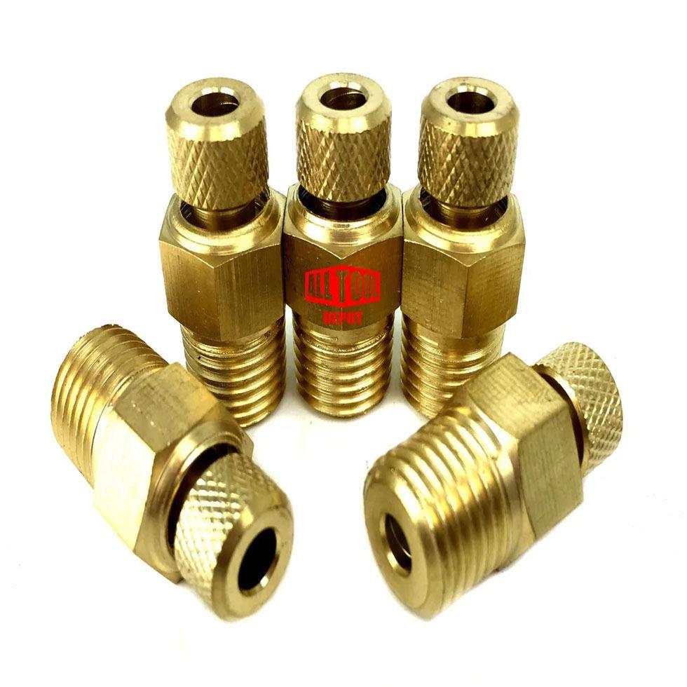 5 Pcs Valve Air Compressor Needle Valve 1/4in Float Ball Valve