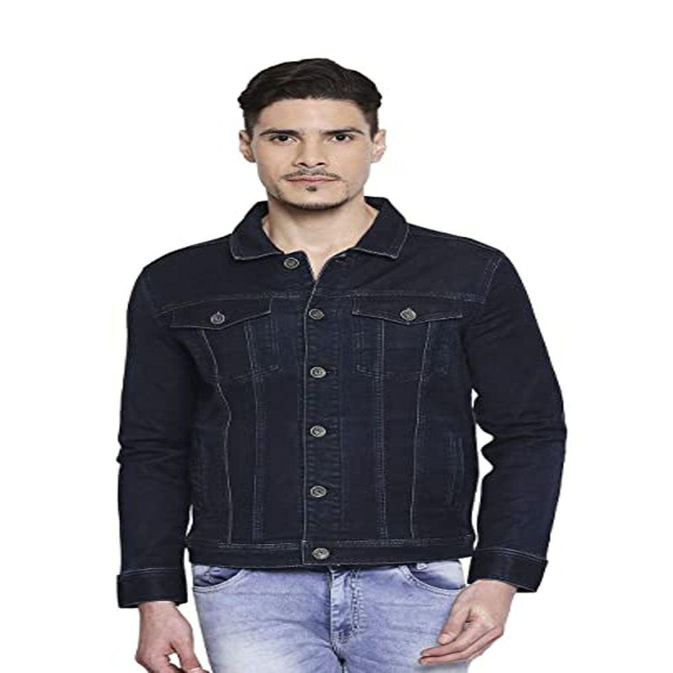 Men's Denim Jackets Size Chart Regular Fit Bomber Jacket