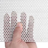 304 Grade Perforated Steel Sheet, Staggered pitch