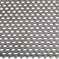 304 SS Perforated Metal Sheet, Customizable pitch