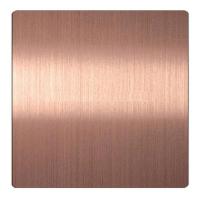 316 SS Rose Gold Sheet, Warm tinted surface type
