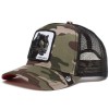 leopard embroidery 5 panel mesh baseball cap hat for men
