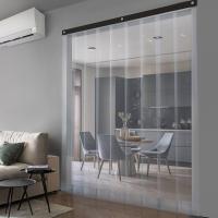AC Control Curtain, Clear pvc strips, white color