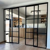 Aluminium Glass Partition Door, Customized colors