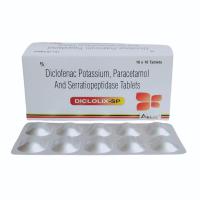 Antibiotic Diclofenac tablet, Anti-inflammatory agent