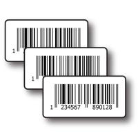 barcode Black Rectangle Stickers, 1x2 Inch, 400/Roll