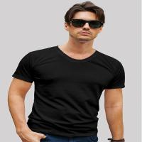 Black Color Plain T-shirt