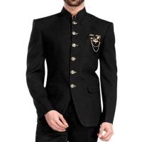 Black Jodhpuri Blazer