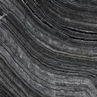 Black Wave Marble Smooth Surface Finish Black Floor Marble