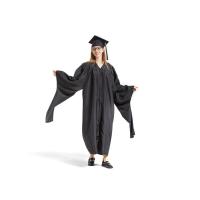 Black Master Graduation Gown Image