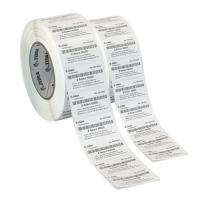 Black Notch Barcode Paper Roll, Die-cut with bottom