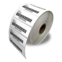 Black Notch Barcode Paper Roll, Die-cut with bottom