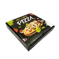 black pizza box, Matte black premium finish Image