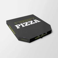 black pizza box, Matte black premium finish