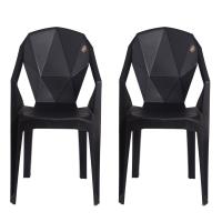Black Plastic Chairs, Households use, elegance