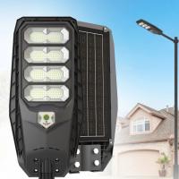 Black Solar Led Street Light, Light sensor, waterproof