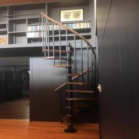 Black Spiral Staircase Image