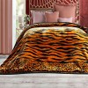 Blanket Tiger Mink Double-layer reversible fuzzy