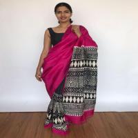 Block Painted Saree