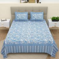 Blue Cotton Bedsheet