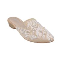 Zari Work Bridal Sandals Flat Heels Wedding Collection