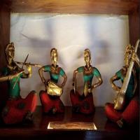 Bronze Musician Statue