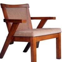 Brown Plain Wooden Chair