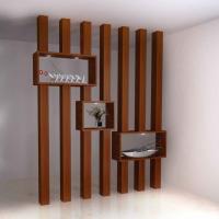 Brown Plywood Partition