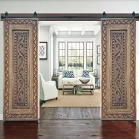 Carved Barn Door, Full length timber shape