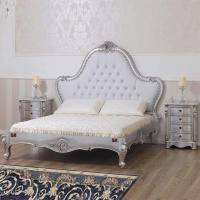Carved Silver Bed