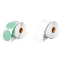 Circle Barcode Label Roll, Paper material, thermal