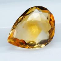 Citrine Pear Gemstone