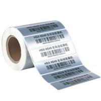 Clear Barcode Label Roll, Transparent pet, adhesive