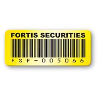 Color-Coded Asset Tags, Preprinted with Barcodes