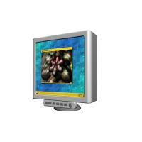 Computer Crt Monitor 3d Model, Non overlapping uvs