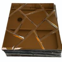 Copper Glass Mirror Mosaic Tile, Shiny finished