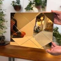 Copper Glass Mirror Mosaic Tile, Shiny finished