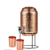 Indian Art Pure Copper Matka Drinking Water Storage