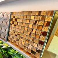 Copper Self Adhesive Glass Mosaic Tile, best stylish