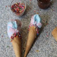 Cotton Candy Ice Cream Cones, Soft and very sweet