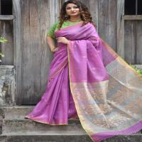 Cotton Matka Saree Image